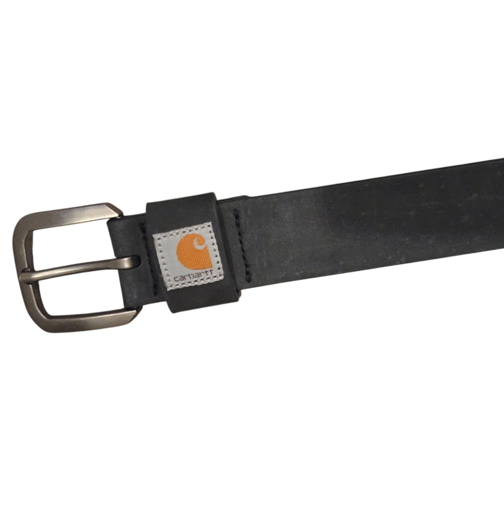 NWT Carhartt Womens Full Grain Leather Black Belt Size Medium - Picture 2 of 5